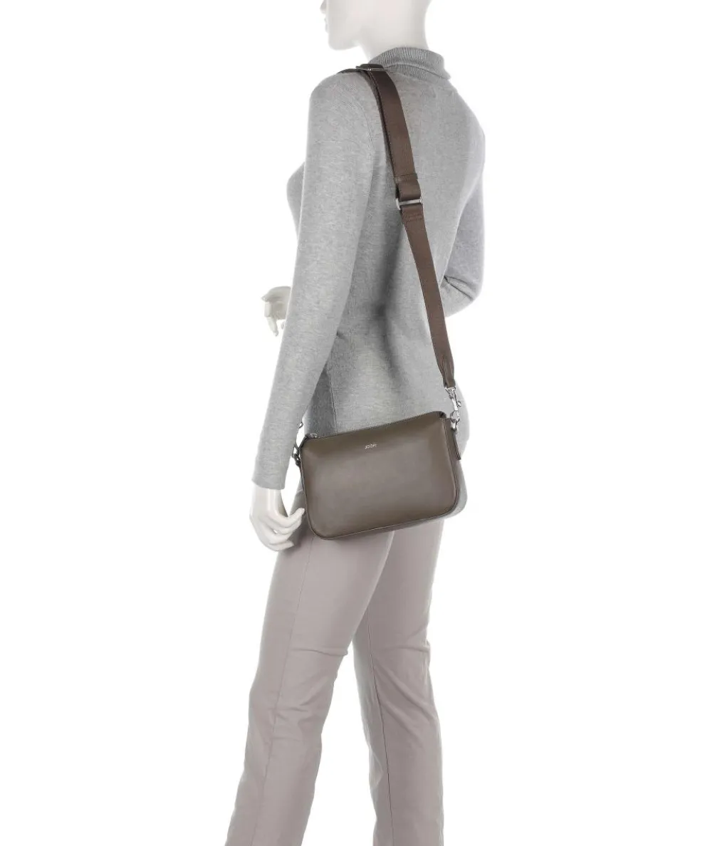 Sofisticato 1.0 Jasmina Umhängetasche fein genarbtes Leder braun