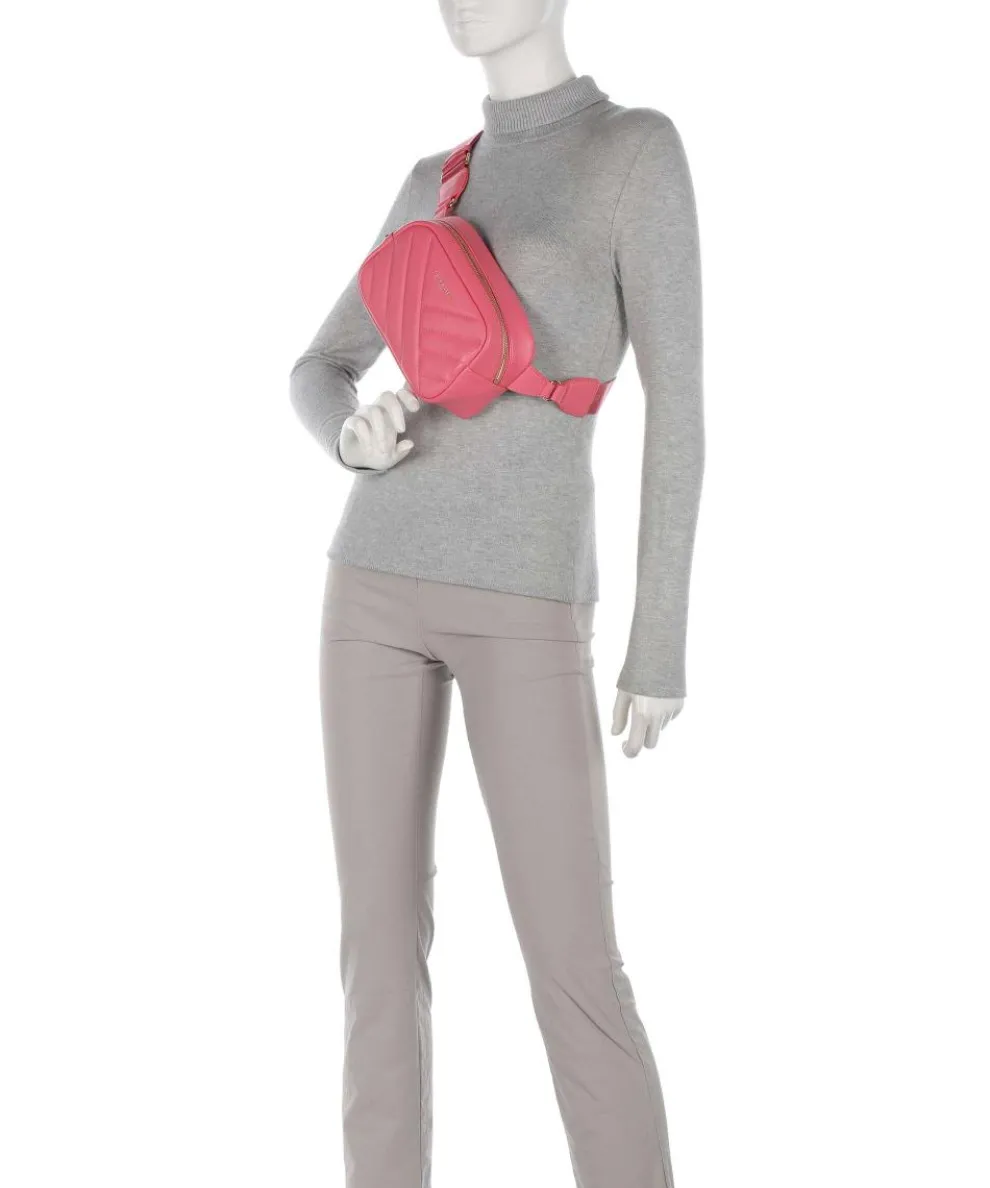 Soft Matelassé Gürteltasche weiches Rindsleder pink