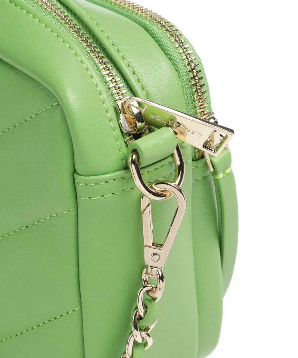 Soft Matelassé Umhängetasche weiches Rindsleder grün