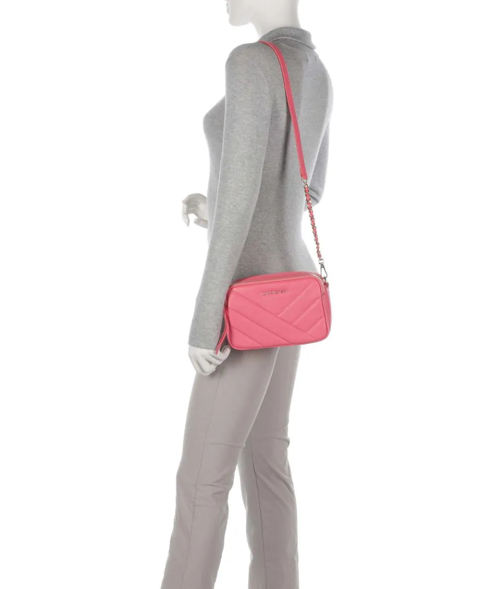 Soft Matelassé Umhängetasche weiches Rindsleder pink