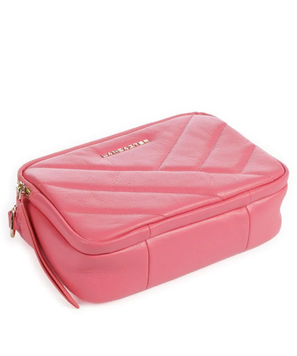 Soft Matelassé Umhängetasche weiches Rindsleder pink