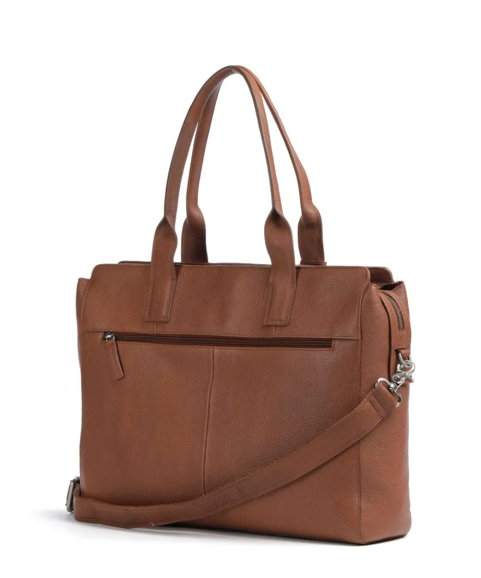 Soft Skylar Aktentasche 15″ fein genarbtes Leder braun