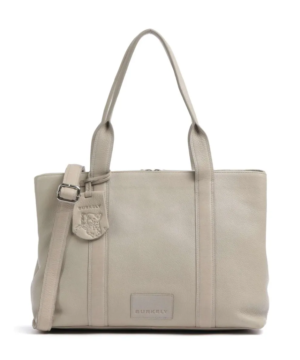 Soft Skylar Aktentasche 13″ genarbtes Leder hellgrau