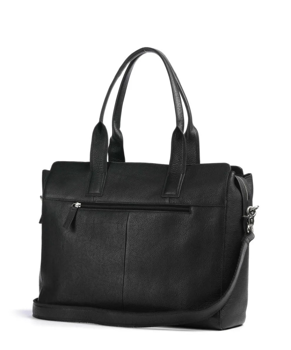 Soft Skylar Aktentasche 15″ fein genarbtes Leder schwarz