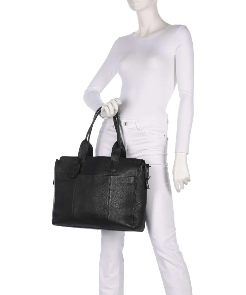 Soft Skylar Aktentasche 15″ fein genarbtes Leder schwarz