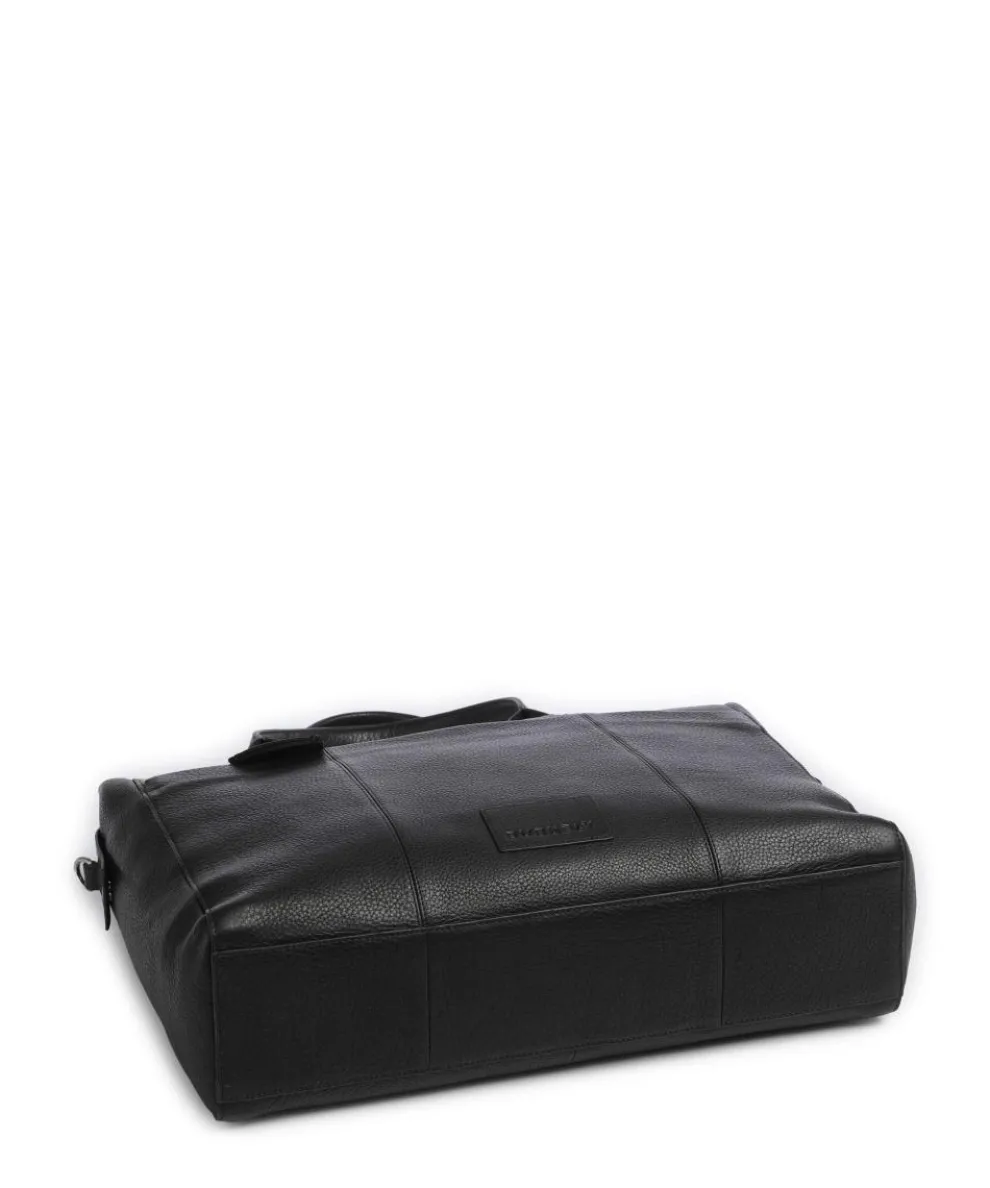 Soft Skylar Aktentasche 15″ fein genarbtes Leder schwarz