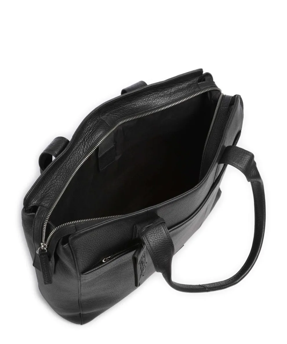 Soft Skylar Aktentasche 15″ fein genarbtes Leder schwarz