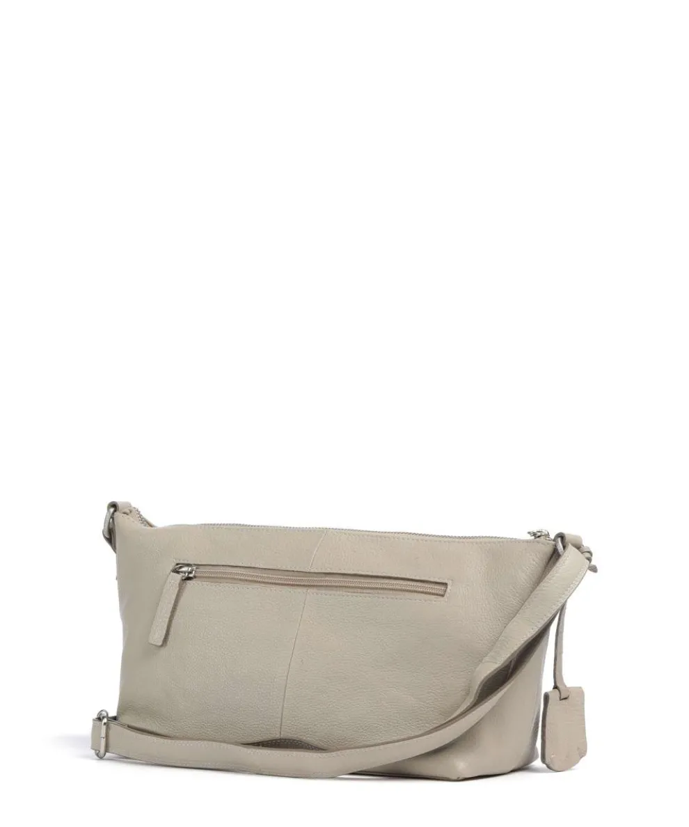 Soft Skylar Umhängetasche genarbtes Leder beige