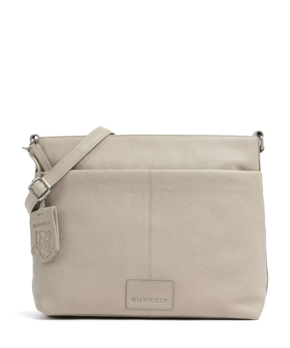 Soft Skylar Umhängetasche genarbtes Leder hellgrau