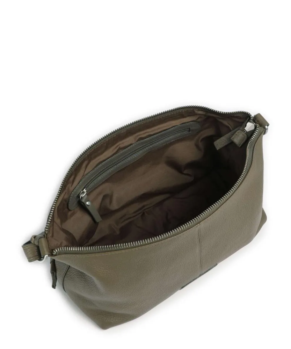 Soft Skylar Umhängetasche genarbtes Leder taupe