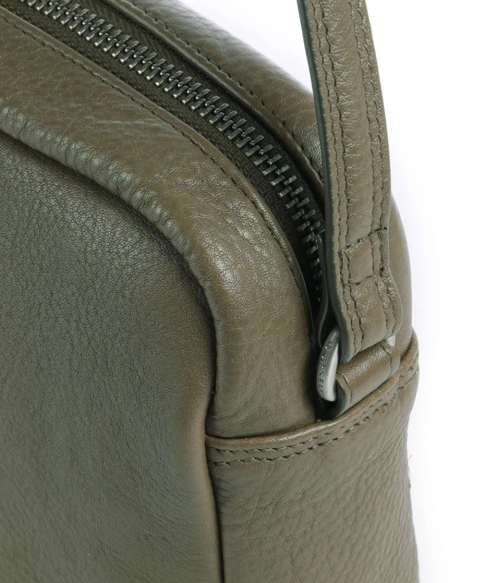 Soft Skylar Umhängetasche genarbtes Leder taupe