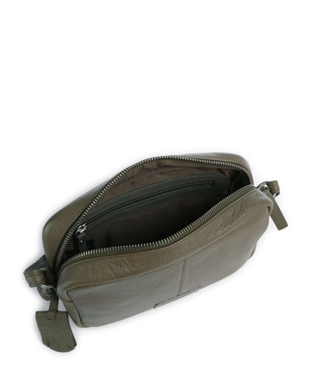 Soft Skylar Umhängetasche genarbtes Leder taupe