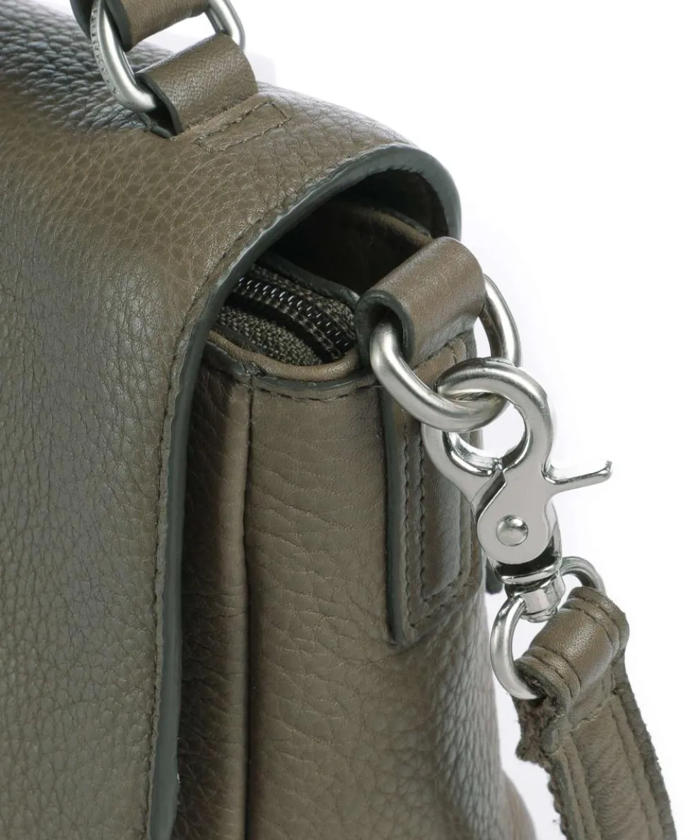 Soft Skylar Umhängetasche genarbtes Leder taupe