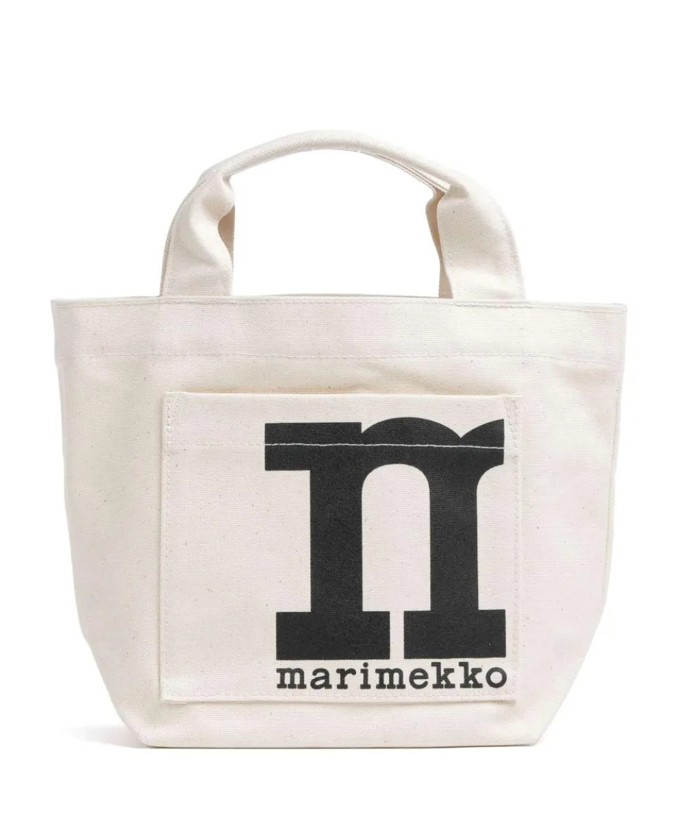 Solid Mono Mini Handtasche Canvas natur