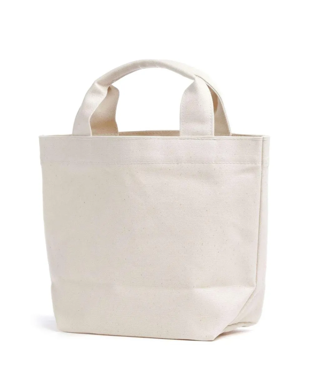 Solid Mono Mini Handtasche Canvas natur