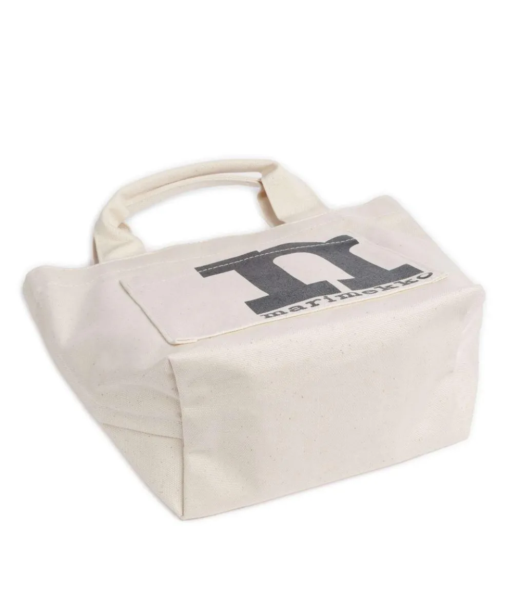 Solid Mono Mini Handtasche Canvas natur