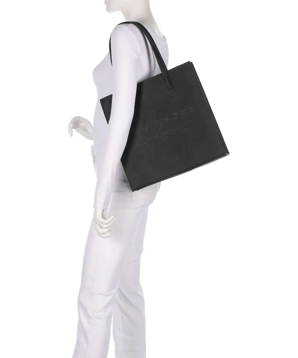 Soocon Shopper Lederimitat schwarz