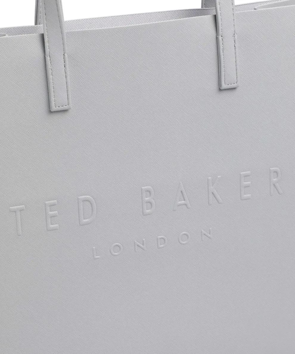 Soocon Shopper Lederimitat hellgrau