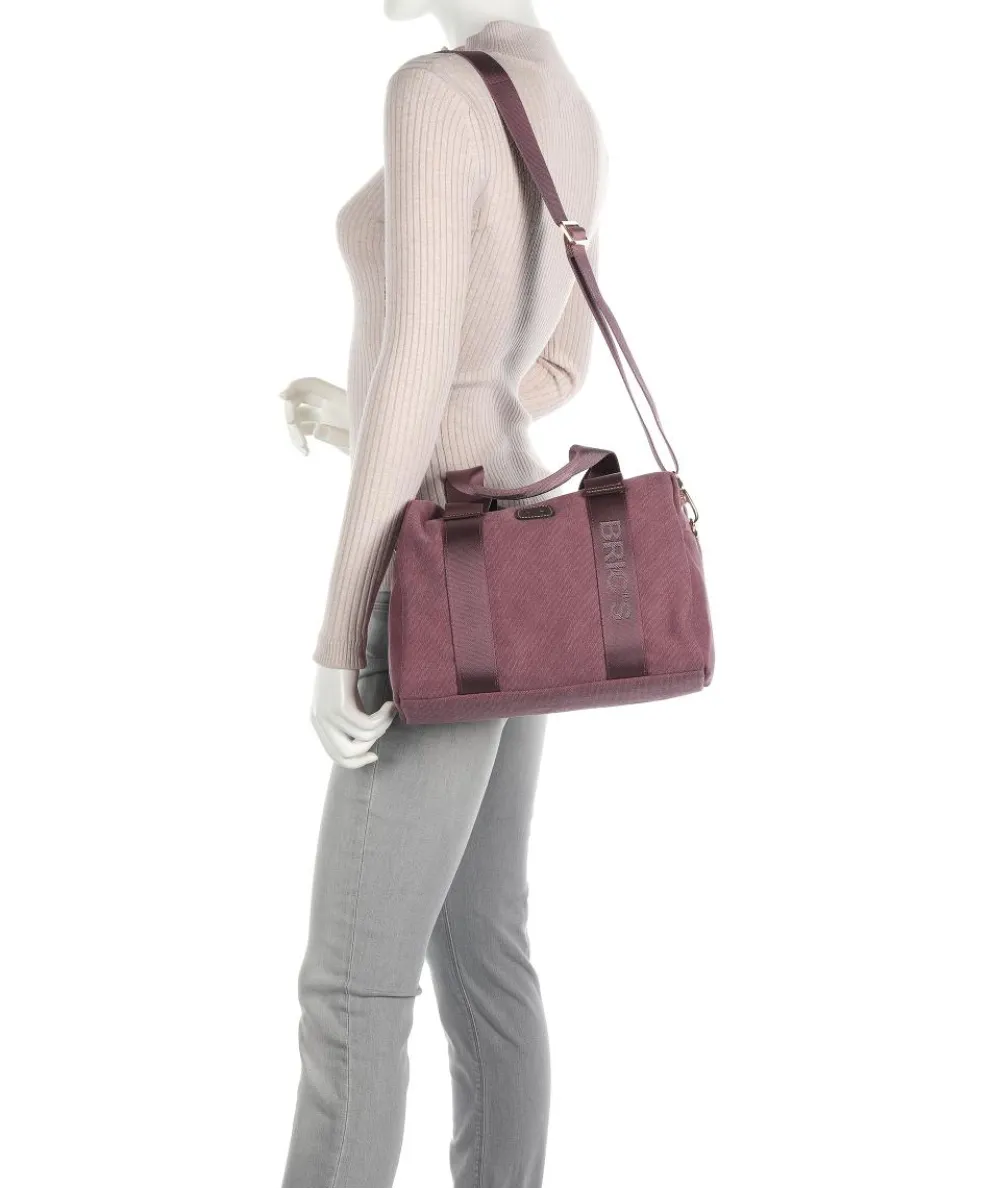 Sorrento Handtasche Canvas brombeer