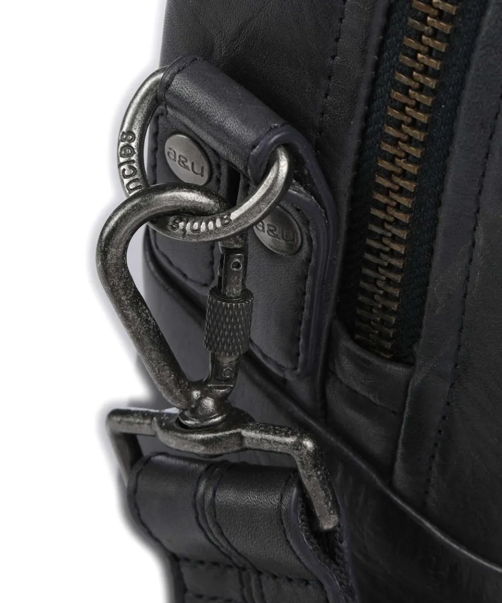 Soundcheck Synthesizer Aktentasche 15″ genarbtes Rindsleder dunkelblau