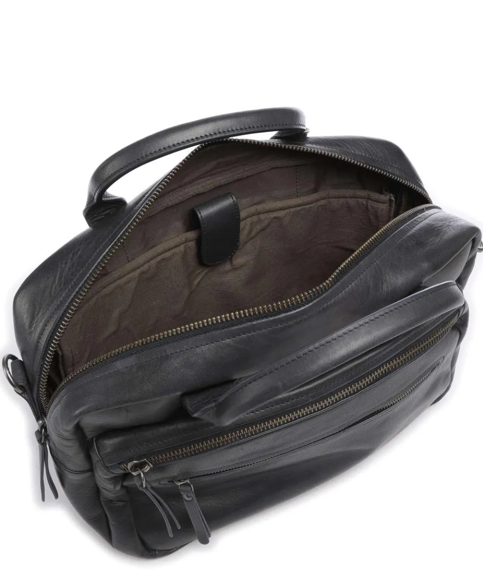 Soundcheck Synthesizer Aktentasche 15″ genarbtes Rindsleder dunkelblau