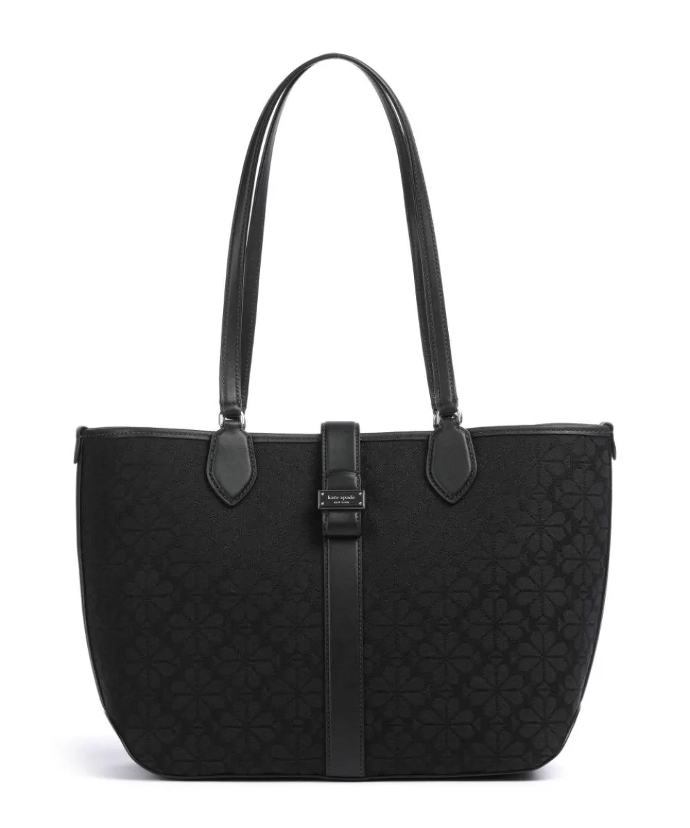 Spade Flower Jacquard Shopper Textil schwarz