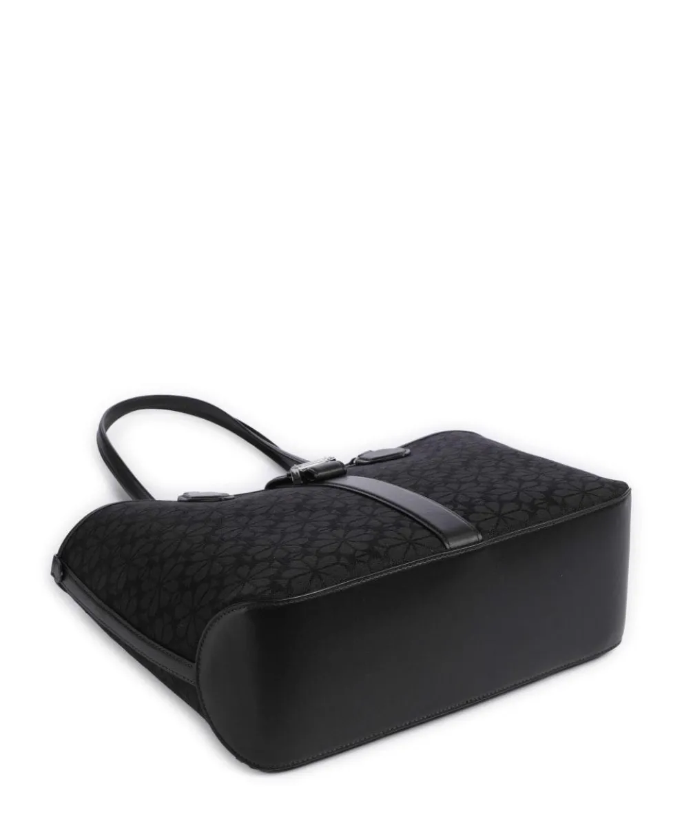 Spade Flower Jacquard Shopper Textil schwarz