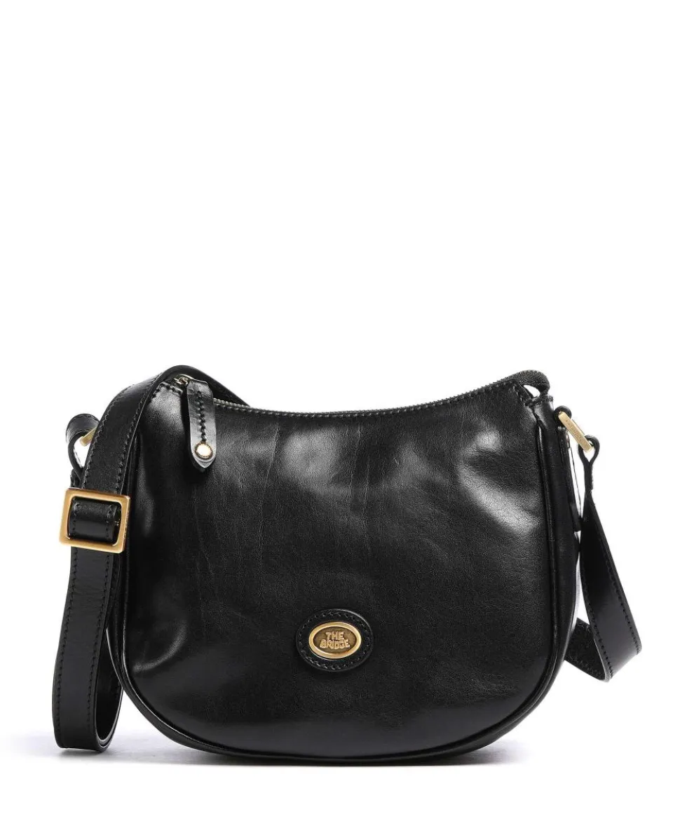 Story Donna Umhängetasche fein genarbtes Rindsleder schwarz