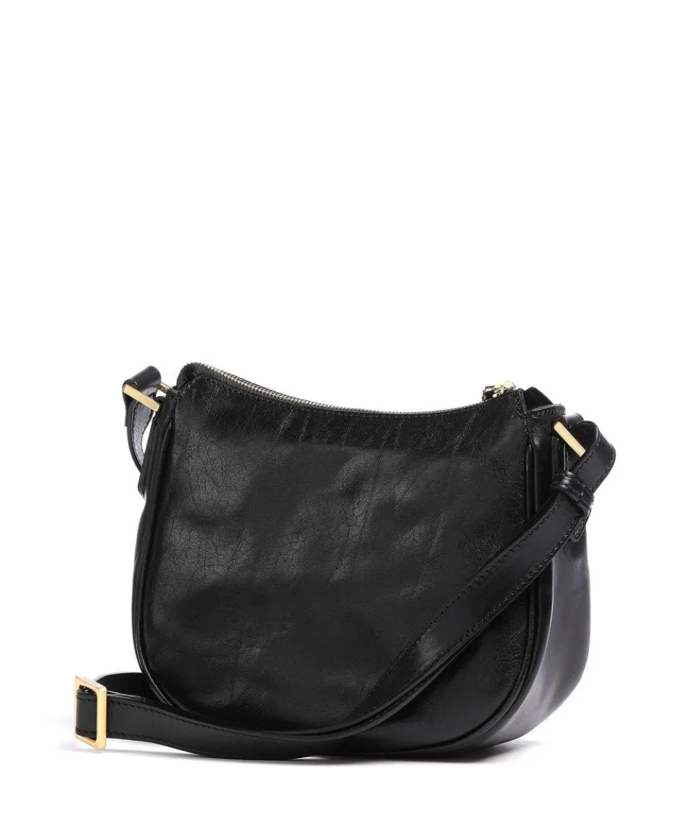 Story Donna Umhängetasche fein genarbtes Rindsleder schwarz