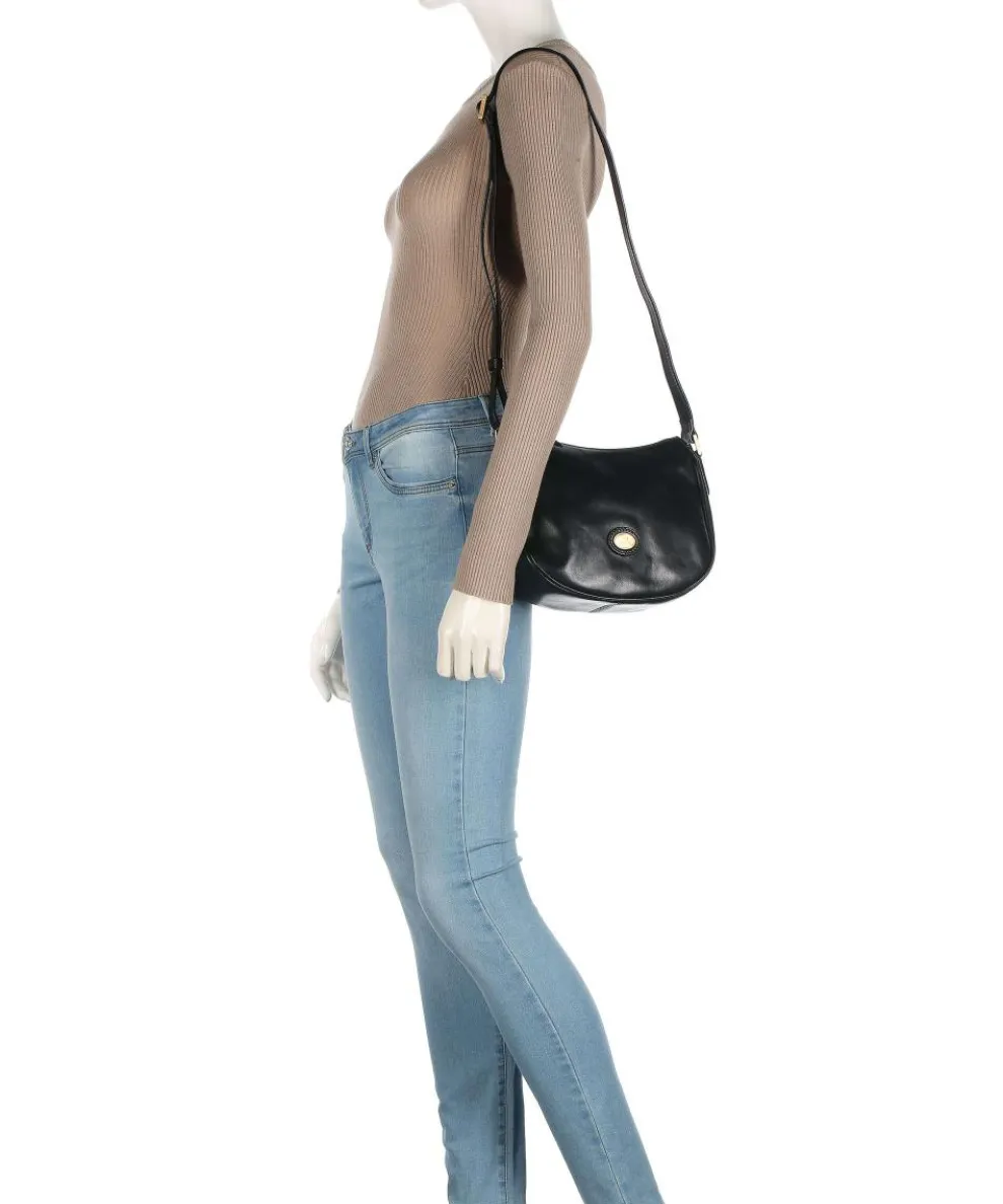 Story Donna Umhängetasche fein genarbtes Rindsleder schwarz