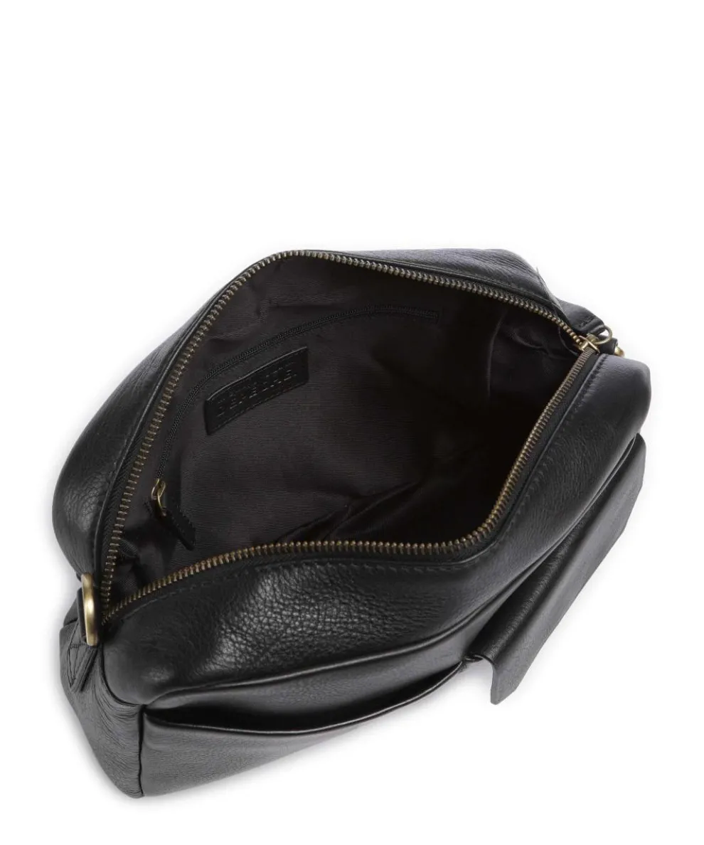 Sport Vogue Umhängetasche genarbtes Rindsleder schwarz