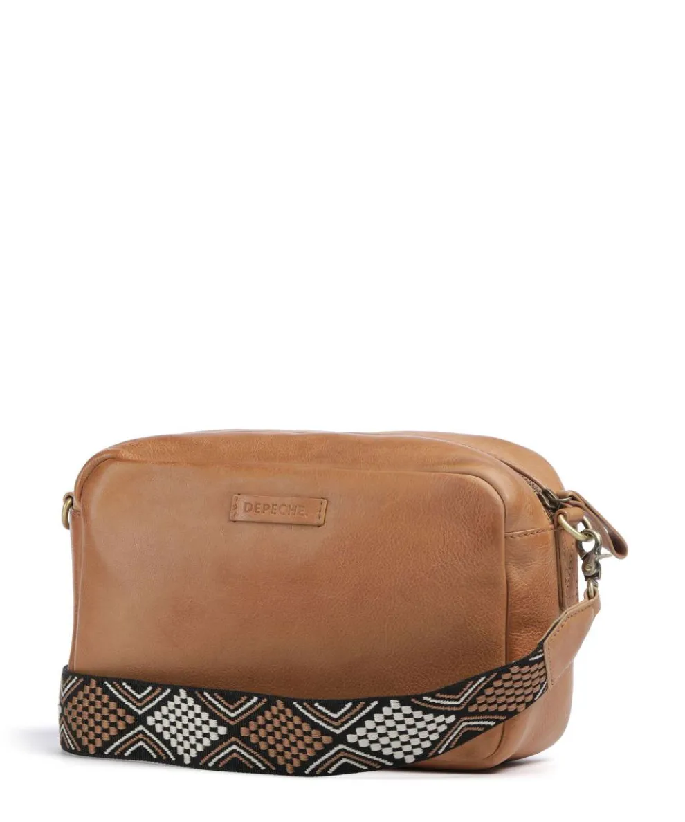 Sport Vogue Umhängetasche genarbtes Rindsleder tan