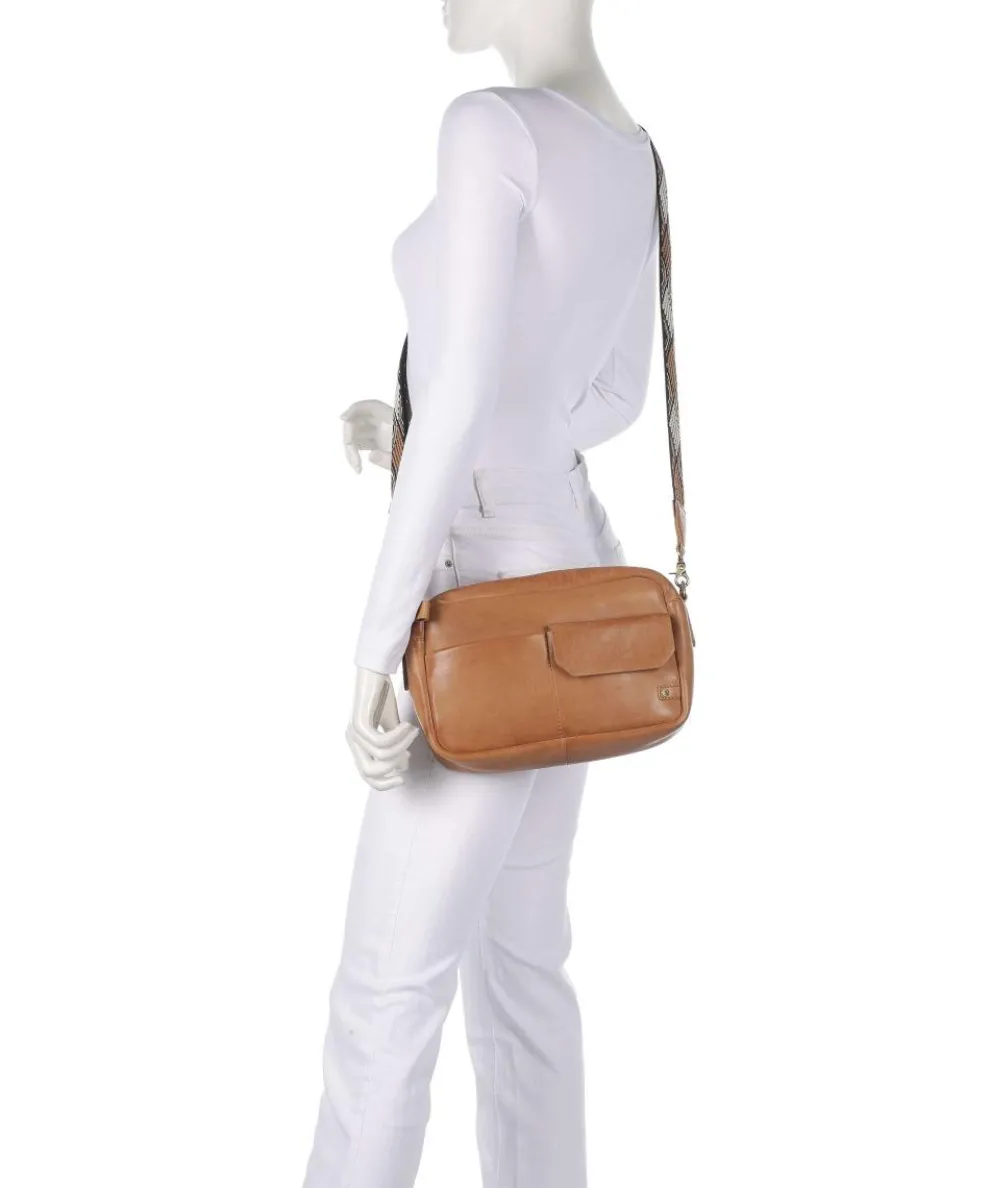 Sport Vogue Umhängetasche genarbtes Rindsleder tan