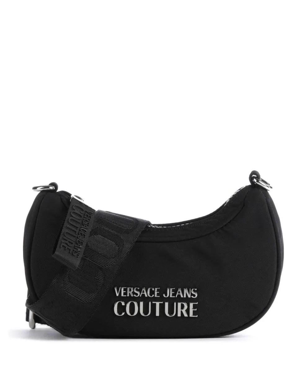 Sporty Logo Umhängetasche Polyester schwarz