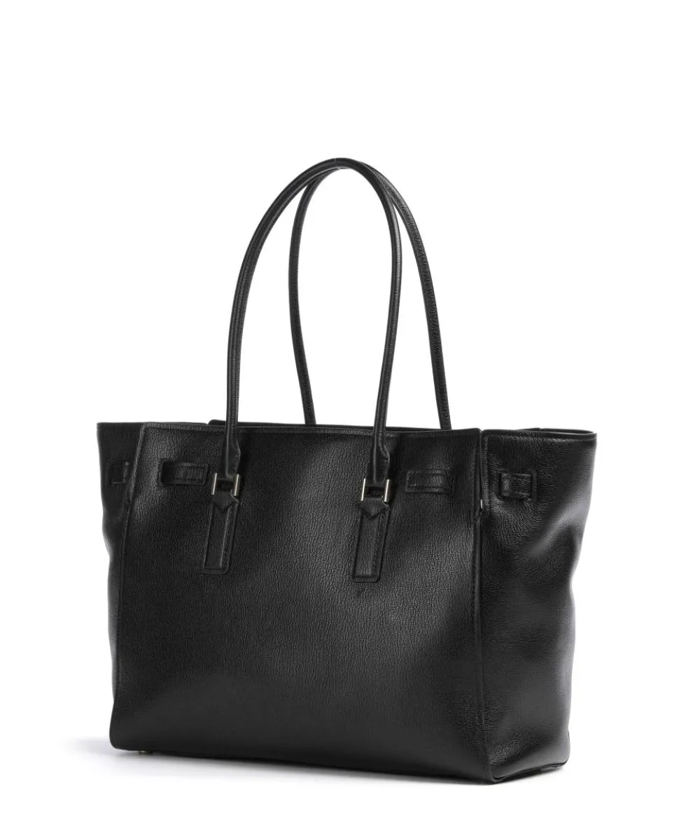 Hamilton Large Shopper genarbtes Rindsleder schwarz