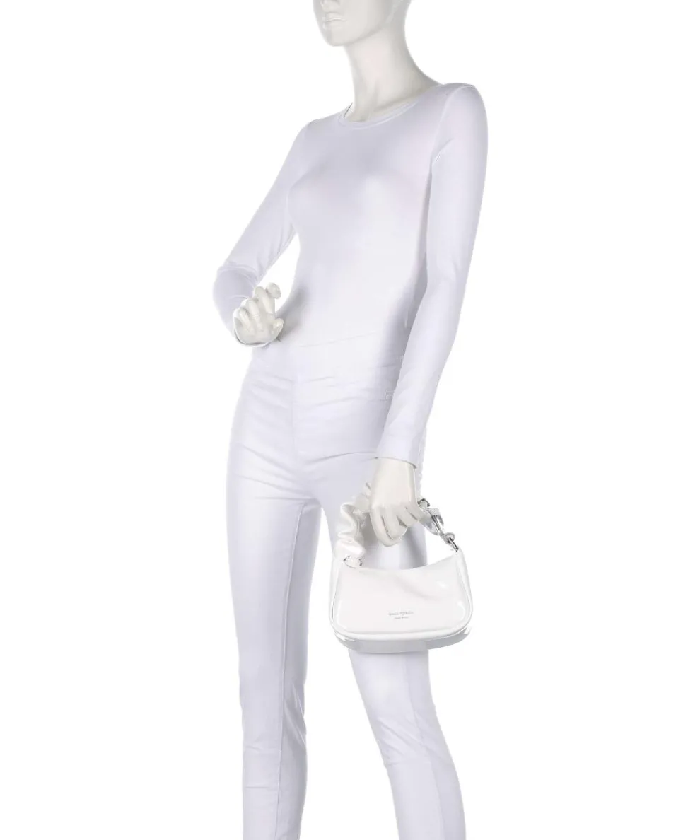 Squeeze Handtasche Lederimitat weiß