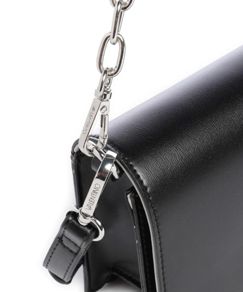 Stefany Schultertasche Lederimitat schwarz