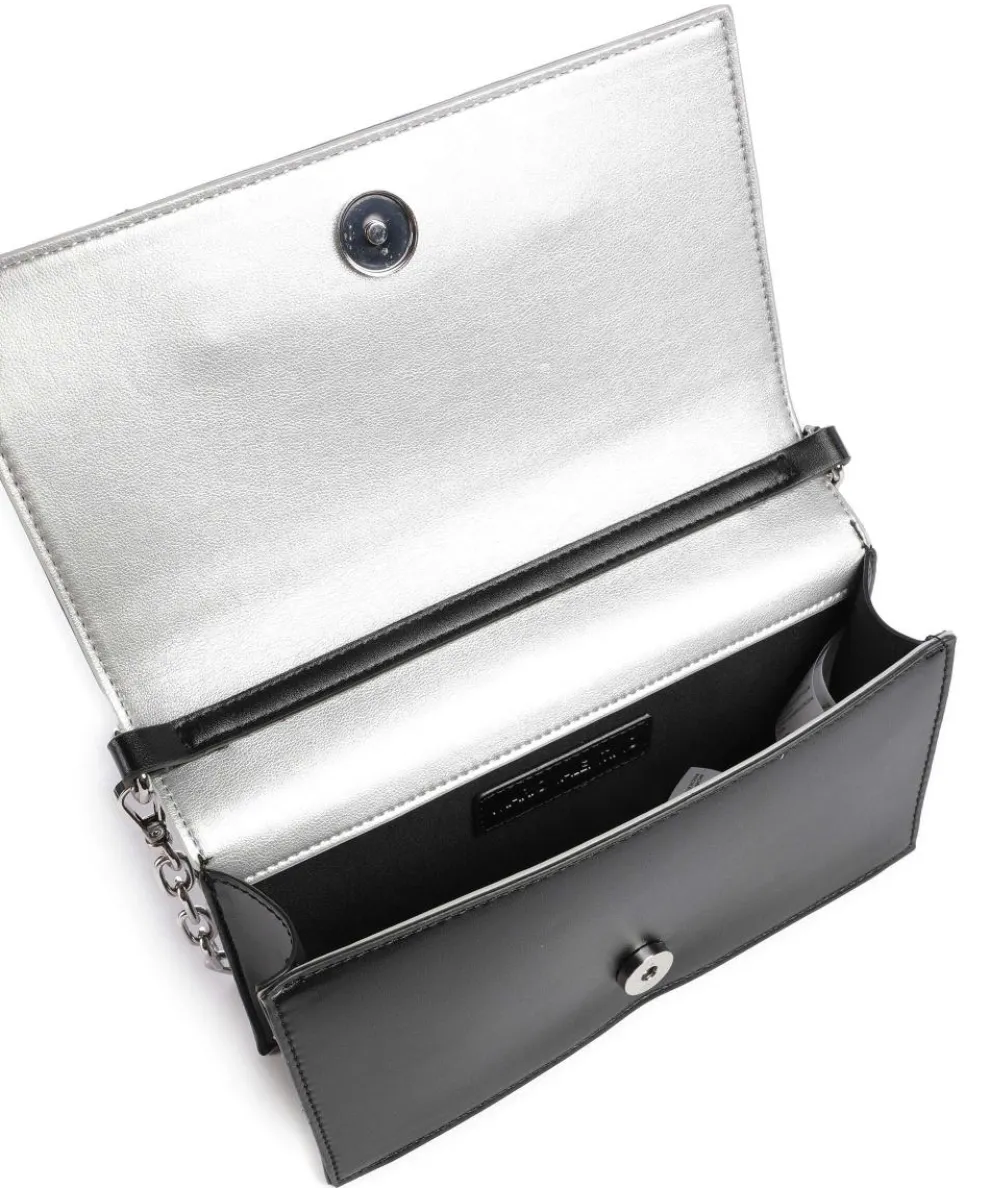 Stefany Schultertasche Lederimitat schwarz