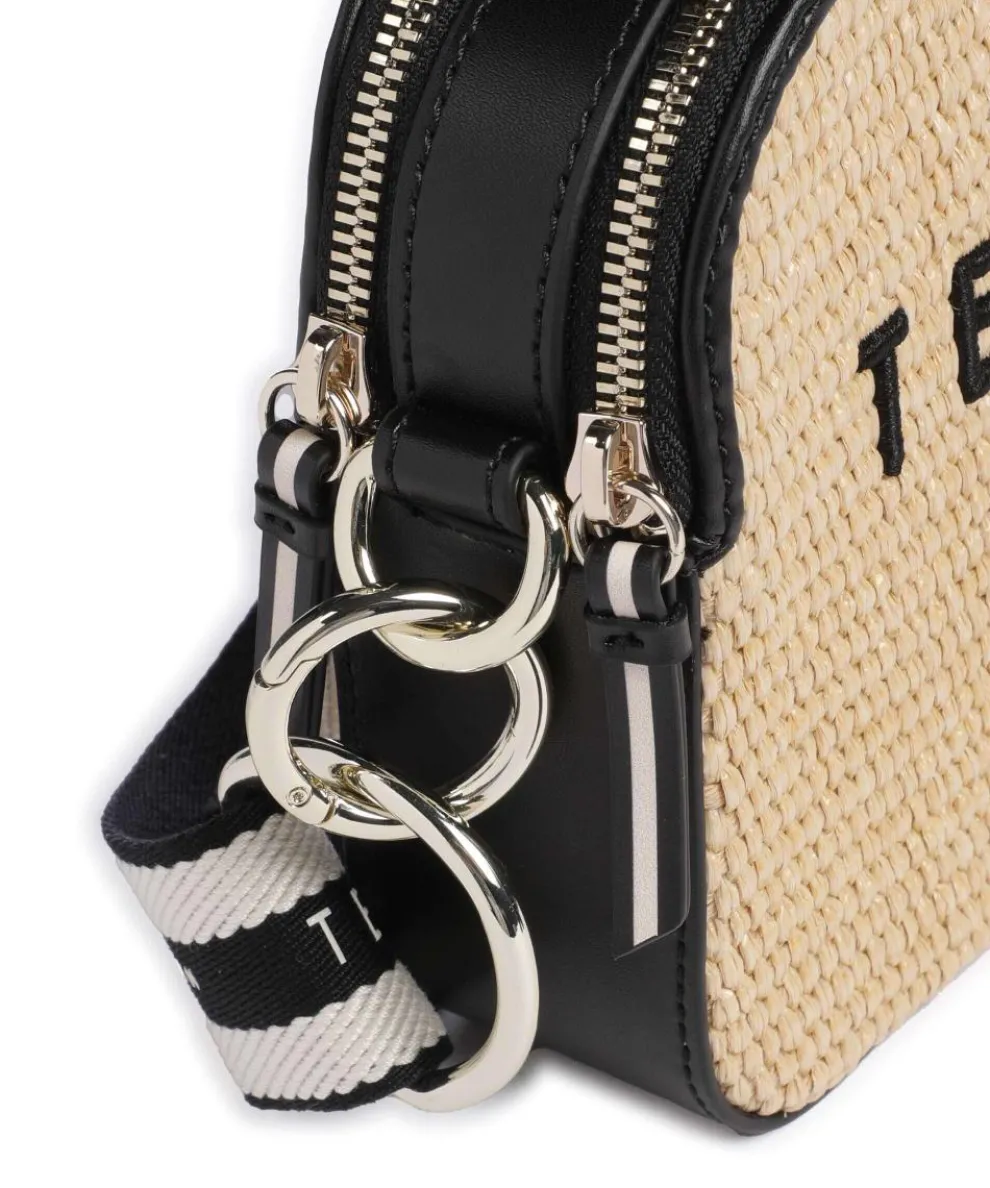 Stelio Umhängetasche Polypropylen, Rindsleder natur/schwarz