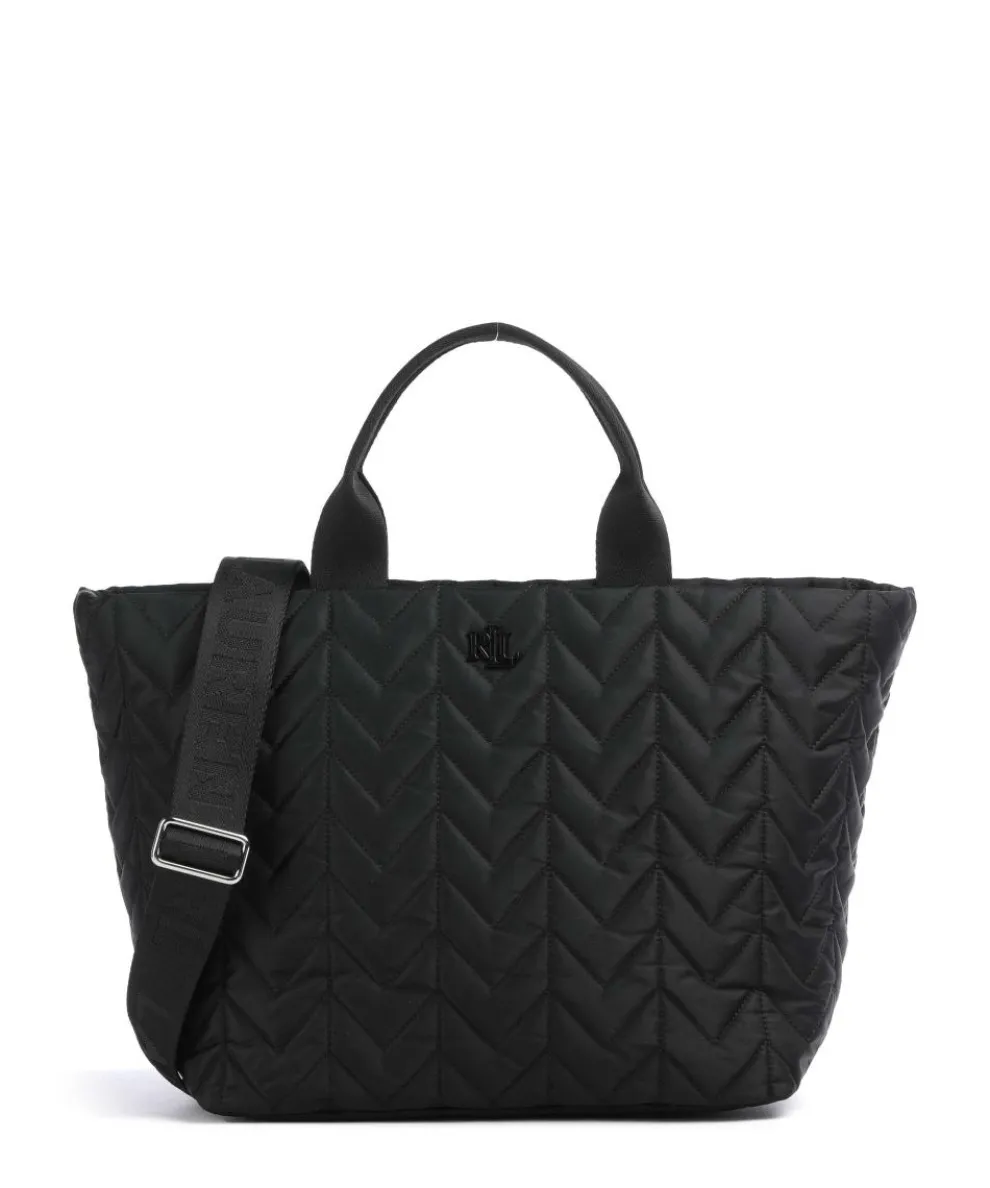 Stevie Extra Large Handtasche recyceltes Nylon schwarz