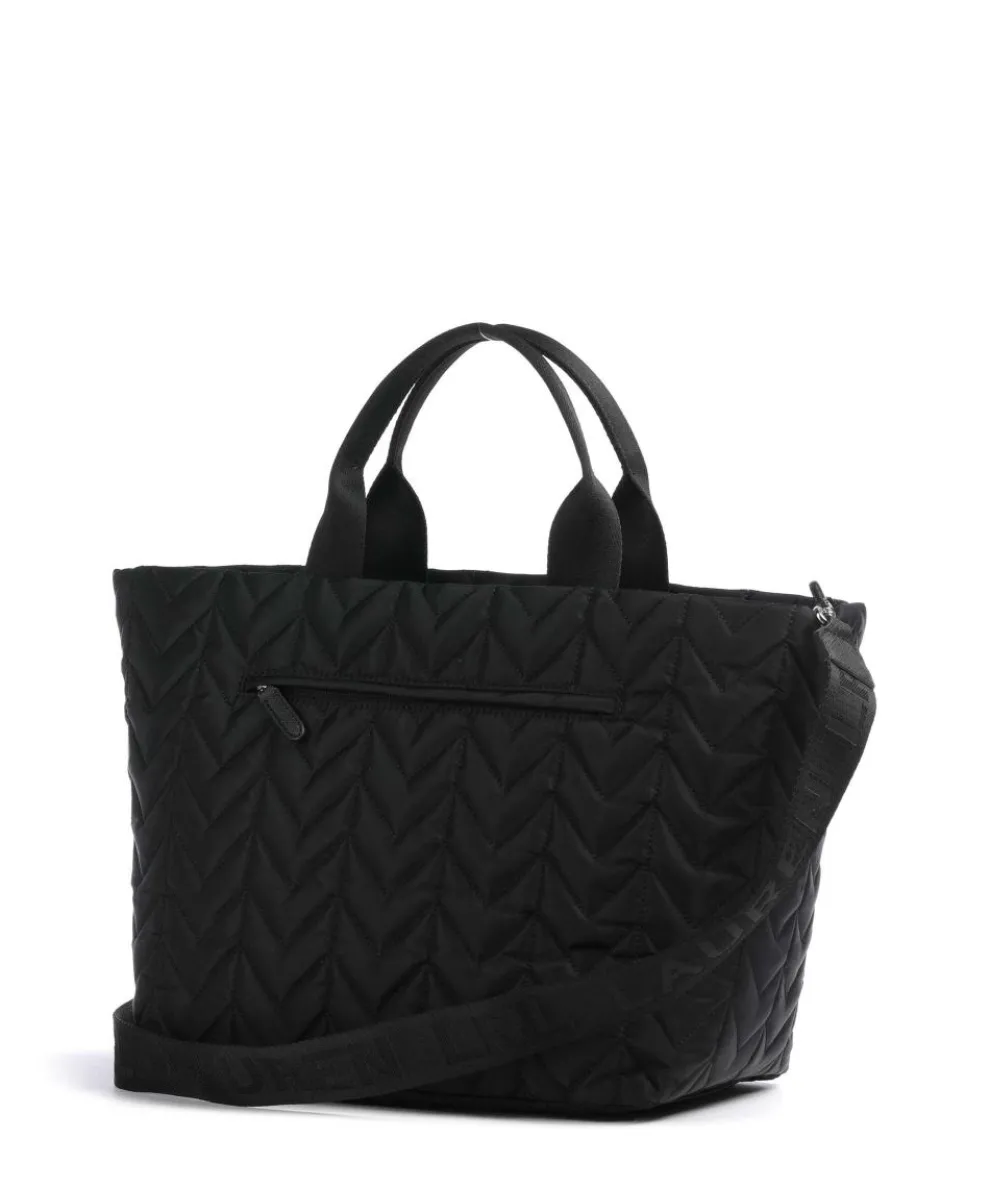 Stevie Extra Large Handtasche recyceltes Nylon schwarz