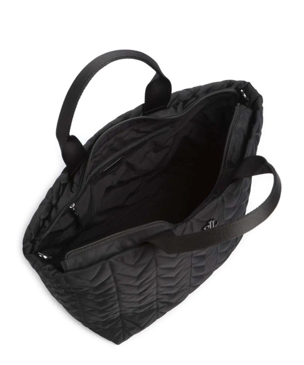 Stevie Extra Large Handtasche recyceltes Nylon schwarz