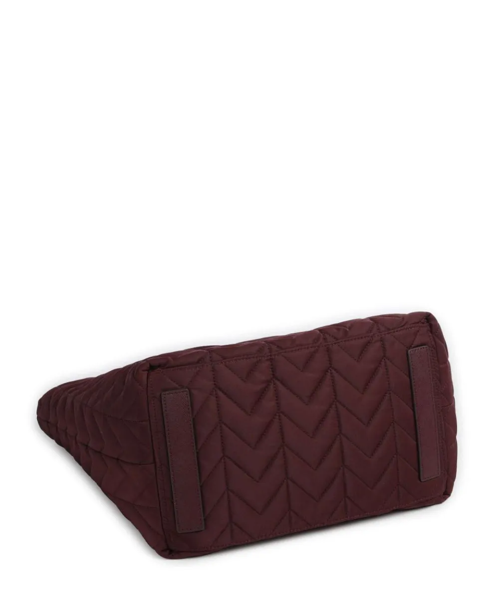 Stevie Extra Large Handtasche recyceltes Nylon wein