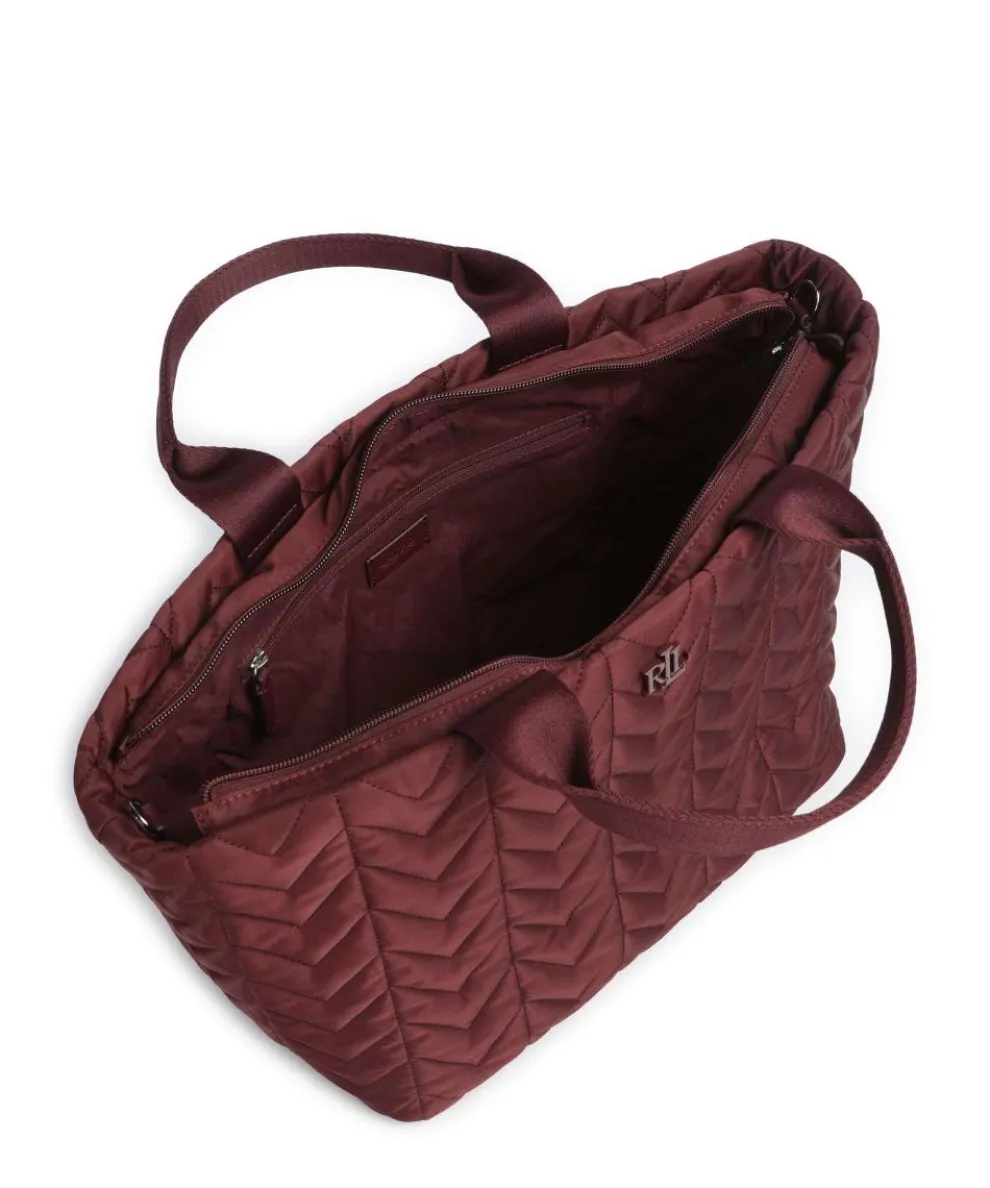 Stevie Extra Large Handtasche recyceltes Nylon wein