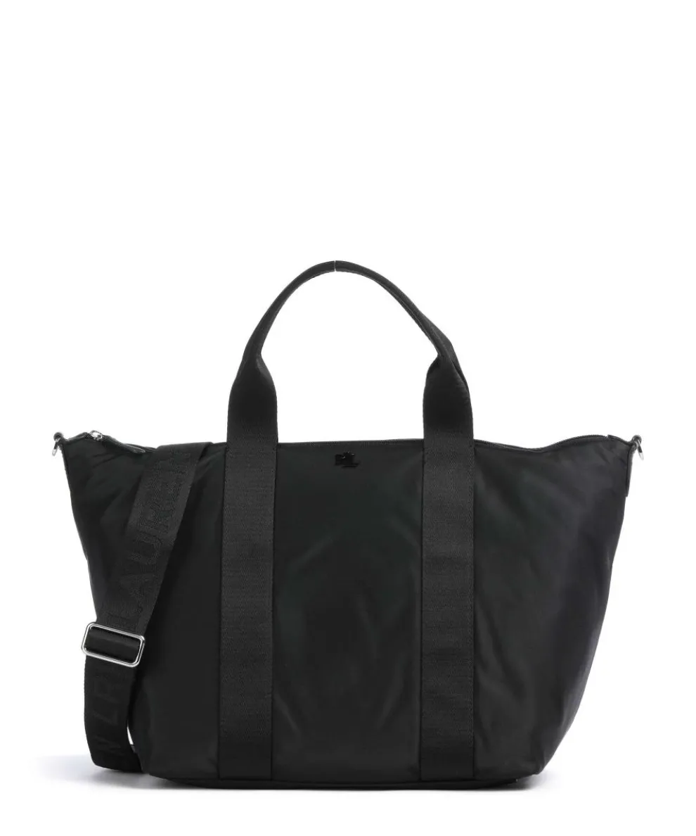 Stevie Extra Large Handtasche recyceltes Nylon schwarz