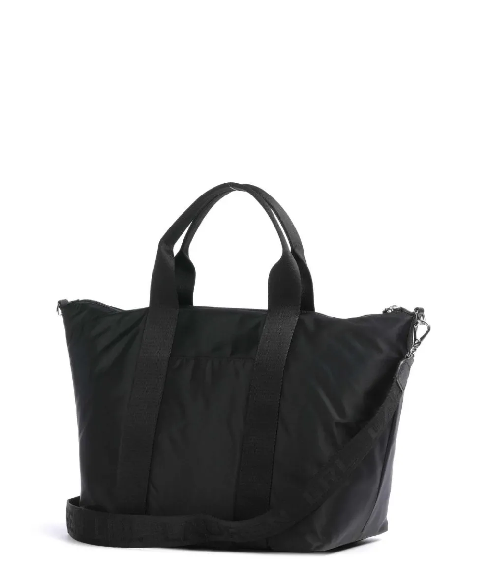 Stevie Extra Large Handtasche recyceltes Nylon schwarz