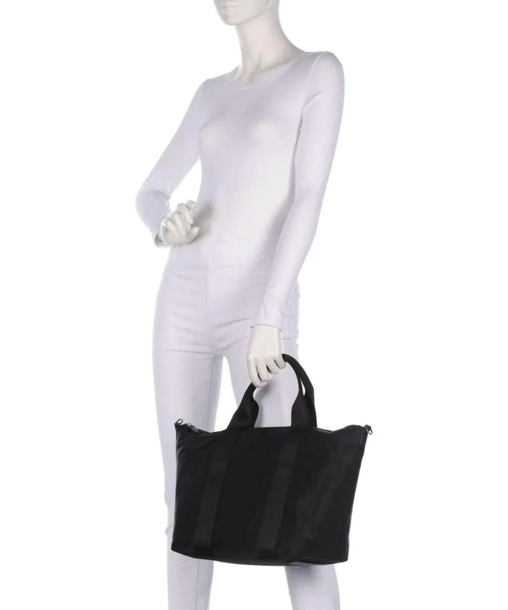 Stevie Extra Large Handtasche recyceltes Nylon schwarz