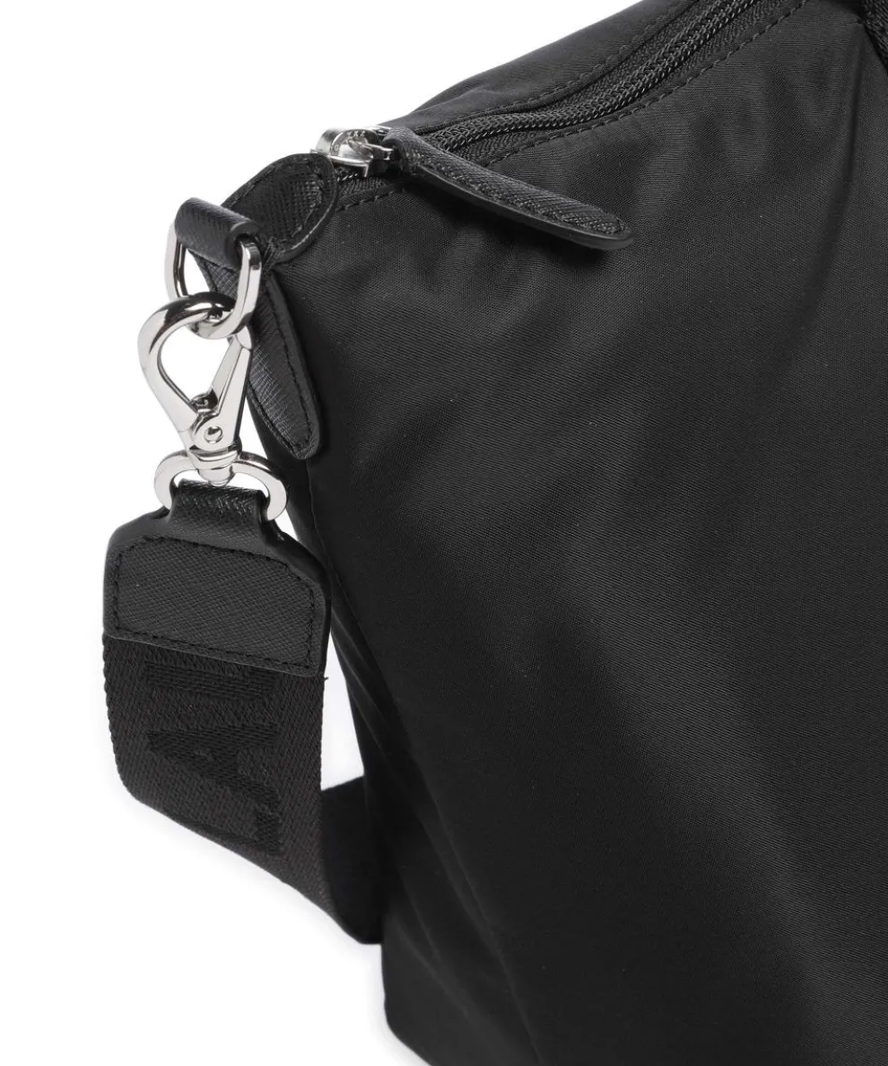 Stevie Extra Large Handtasche recyceltes Nylon schwarz