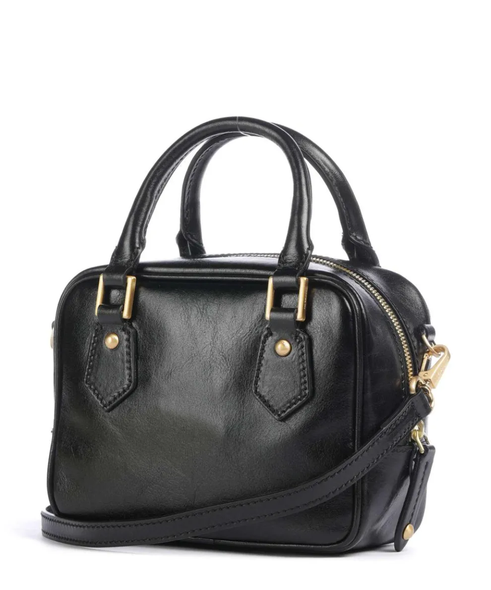 Stodo Handtasche fein genarbtes Rindsleder schwarz