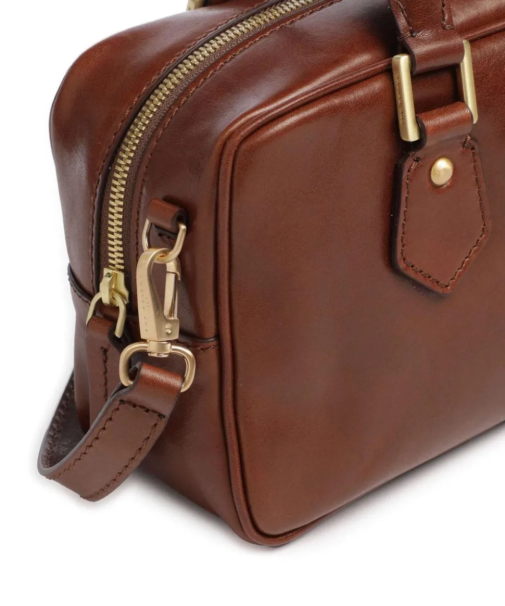 Stodo Handtasche fein genarbtes Rindsleder braun